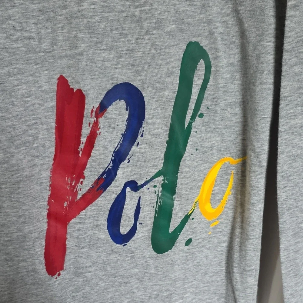 Polo Ralph Lauren Men's Gray Long Sleeve Crew Neck T-Shirt Size S